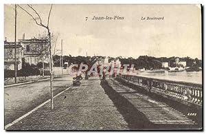 Carte Postale Ancienne Juan Les Pains Le Boulevard