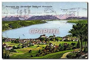 Carte Postale Ancienne Panorama Des Stranberger Sees Mit Alpenkette