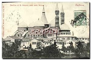Carte Postale Ancienne Padova Basilica di S Antonio Vista della Mura