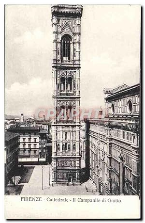 Bild des Verkufers fr Carte Postale Ancienne Firenze Cattedrale Il Campanle Di Giotto zum Verkauf von CPAPHIL