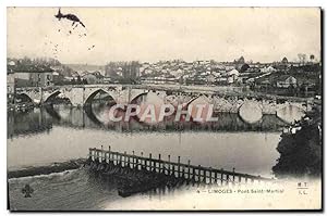 Carte Postale Ancienne Limoges Pont Saint Martial