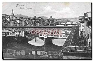 Carte Postale Ancienne Firenze Ponte Vecchio