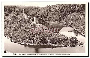 Carte Postale Ancienne Crozant vue D'ensemble des Ruines