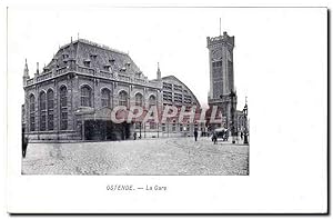 Carte Postale Ancienne Ostende La Gare