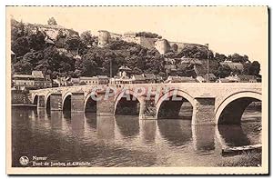 Carte Postale Ancienne Namur Pont de Jambes et citadelle