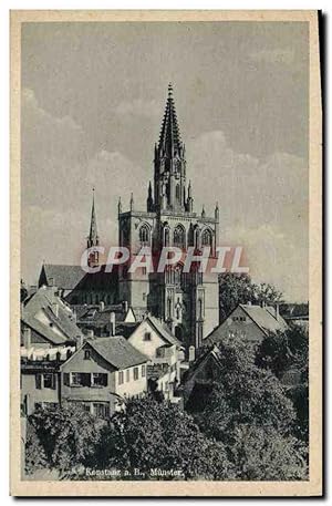 Carte Postale Ancienne Konstanz Munster