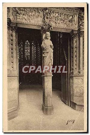 Bild des Verkufers fr Carte Postale Ancienne Paris Sainte Chapelle Porte Haute zum Verkauf von CPAPHIL