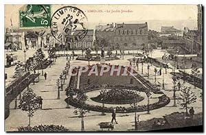 Carte Postale Ancienne Limoges Le Jardin Jourdan
