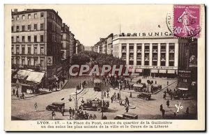 Carte Postale Ancienne Lyon La Place du Pont Centre du Quartirer de la Guillotiere un des coins l...