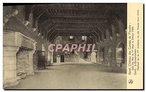 Carte Postale Ancienne Gand Château des Comtes de Flandre Salle des fêtes du 1er etage du donjon