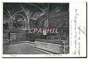 Carte Postale Ancienne Perugia La Sala Del Cambio