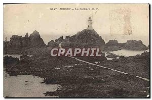 Carte Postale Ancienne Jersey La Corbiere Phare