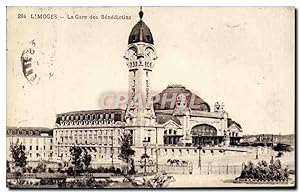 Carte Postale Ancienne Limoges La Gare des Benedictins