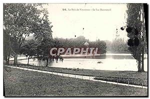 Carte Postale Ancienne Le bois de Vincennes Le lac Daumesnil