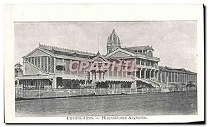 Carte Postale Ancienne Buenos Aires Hippodrome argentin Hippisme Cheval