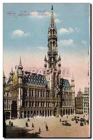 Carte Postale Ancienne Bruxelles Hôtel De Ville