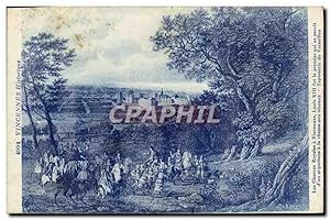 Carte Postale Ancienne Les Chasses Royales A Vincennes Louis XIII Arquebuse a la chasse aux oisea...