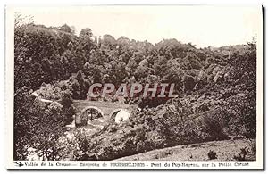 Carte Postale Ancienne Vallée de la Creuse Environs de Fersslines Pont du Puy Rageau sur la petit...