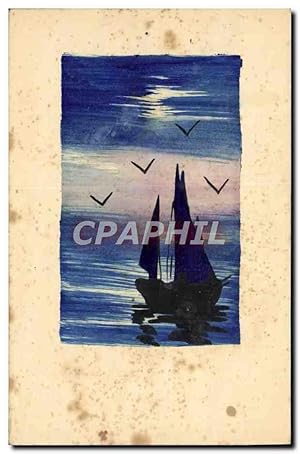 Carte Postale Ancienne Bateau