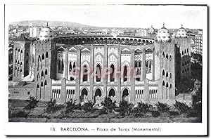 Carte Postale Ancienne Barcelona Plaza De Toros