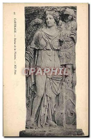 Carte Postale Ancienne Carthage Statue De la Victoire