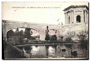 Seller image for Carte Postale Ancienne Montpellier Le Chteau d'eau et Arrivee de l'aqueduc Cygne Noir for sale by CPAPHIL