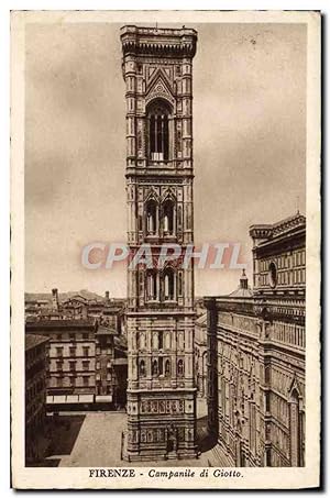 Carte Postale Ancienne Firenze Campanîle di Giotto