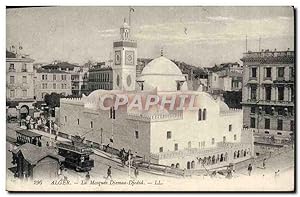Carte Postale Ancienne Alger La Mosquee Djemaa Djedid