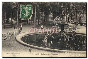 Carte Postale Ancienne Laval Le Square Des Promenades
