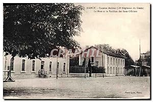 Carte Postale Ancienne Nancy Caserne Molitor 18eme regiment du Genie Le mess et le pavillon des s...
