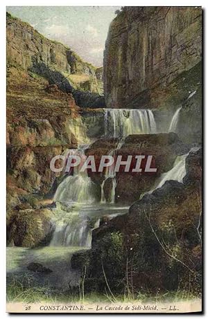 Carte Postale Ancienne Constantine La Cascade De Sidi Micid