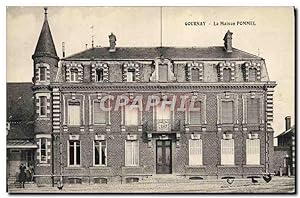Carte Postale Ancienne Gournay La Maison Pommel