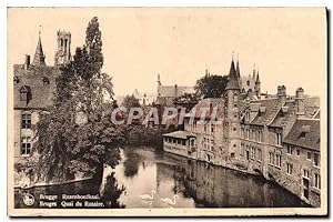 Carte Postale Ancienne Bruges Quai du Rosaire