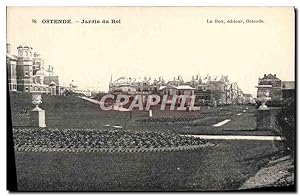 Carte Postale Ancienne Ostende Jardin Du Roi