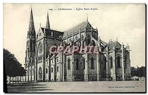 Carte Postale Ancienne Châteauroux Eglise Saint Andre