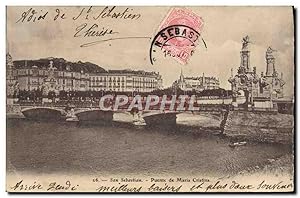 Carte Postale Ancienne San Sebastian Puente de Maria Cristina