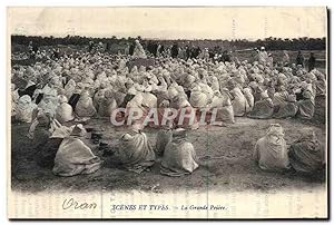 Bild des Verkufers fr Carte Postale Ancienne Scenes Et Types La Grande Priere zum Verkauf von CPAPHIL