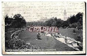 Bild des Verkufers fr Carte Postale Ancienne Upper Gardens From The Square Bournemouth zum Verkauf von CPAPHIL