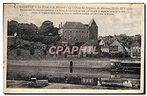 Carte Postale Ancienne Mayenne La Prison Et La Mayenne le château des seigneurs de Mayenne
