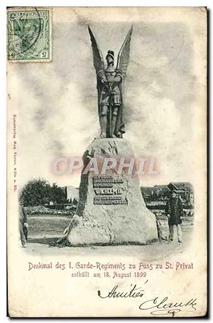 Carte Postale Ancienne Denkmal Des I Garde Regiments Zu Fuss Zu St Privat