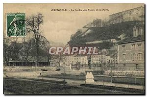 Bild des Verkufers fr Carte Postale Ancienne Grenoble Le Jardin des Fleurs et les forts zum Verkauf von CPAPHIL
