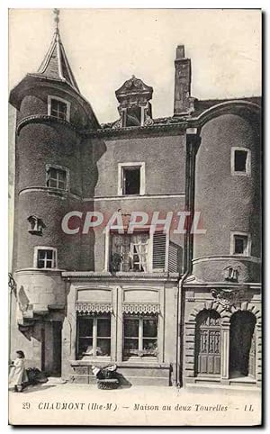 Carte Postale Ancienne Chaumont Maison Au Deux Tourelles