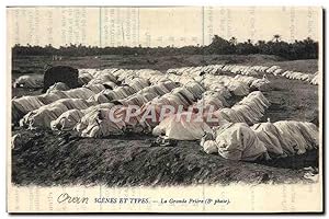 Carte Postale Ancienne Scenes Et Types La Grande Priere