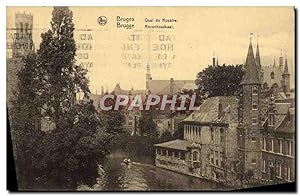Carte Postale Ancienne Bruges Qual Du Rosaire