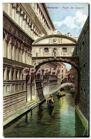 Carte Postale Ancienne Venezia Ponte Del Sospiri