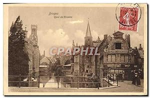 Carte Postale Ancienne Bruges Quai Du Rosaire