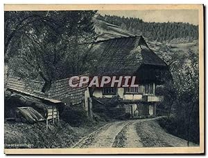 Carte Postale Ancienne Maison forêt Noire