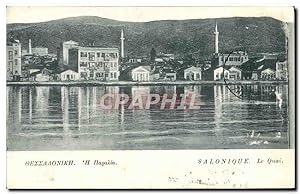 Carte Postale Ancienne Salonique Le Quai