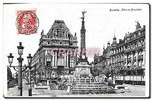 Carte Postale Ancienne Bruxelles Place de Brouckere