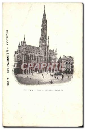 Carte Postale Ancienne Bruxelles le Hôtel de Ville